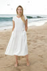 Pure linen dress with a hidden zip on the side and side pockets Jura from Baltic Linen